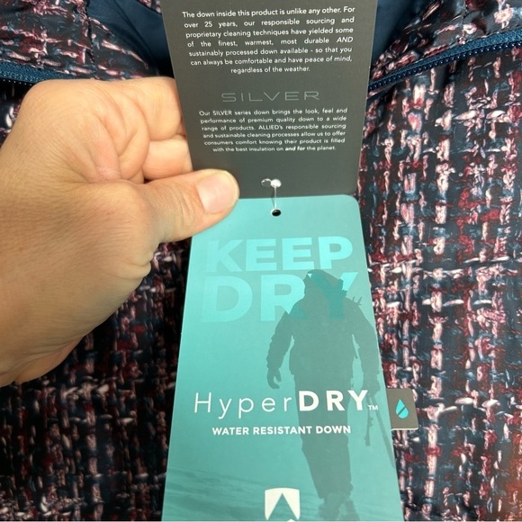 New Lands’ End Womens Down Fill Vest XL Sweater Down Goose Puffer Full Zip BNWT - Picture 3 of 6